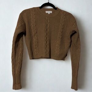 Calvin Klein Crop Brown Sweater